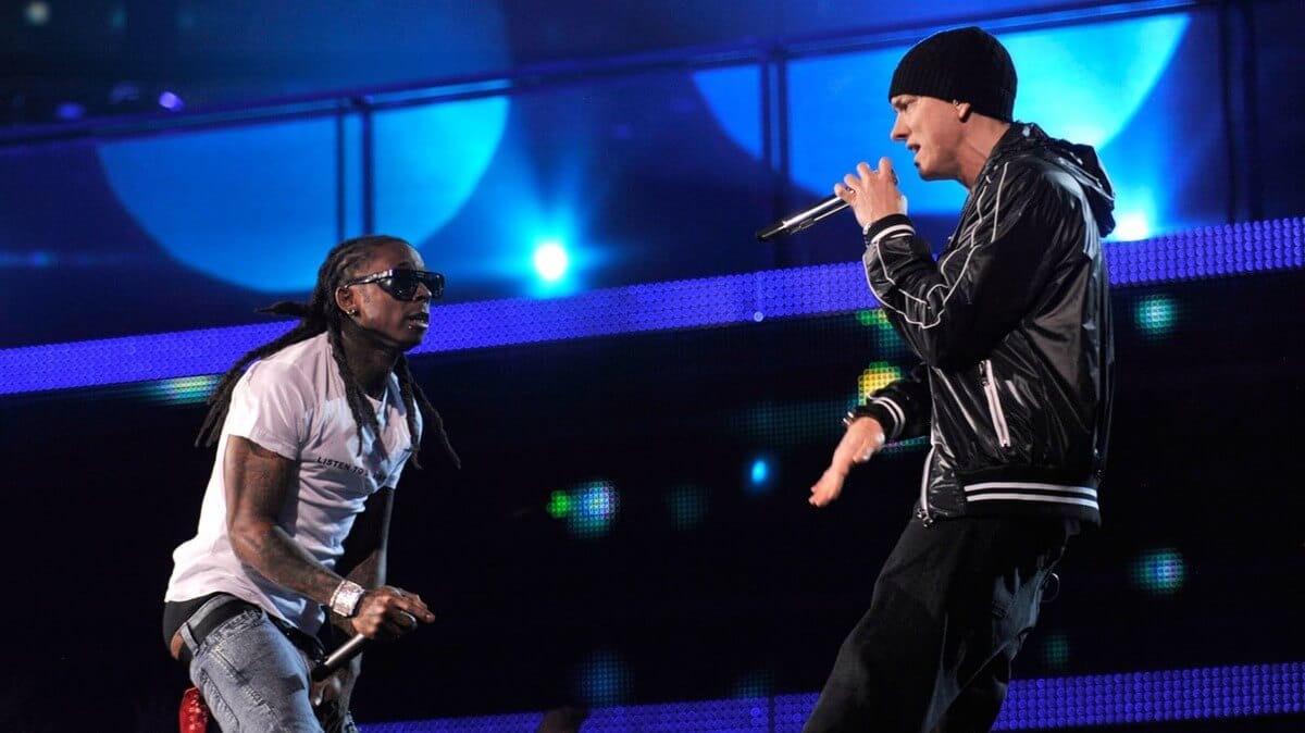 Lil Wayne escolhe Eminem como quarterback em seu time de rap dos sonhos