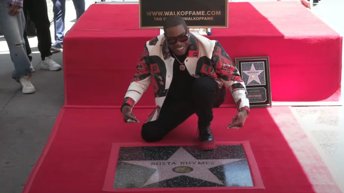 Busta Rhymes ganha estrela na Calçada da Fama de Hollywood